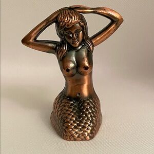 Bronze Colored Mermaid Figurine Lighter (No Lighter Fluid)